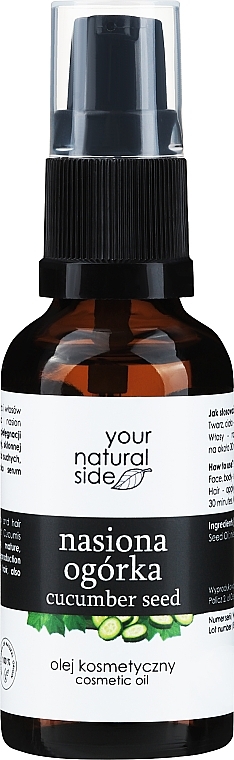 100% natürliches Gurkenöl - Your Natural Side Olej — Bild N2