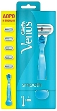 Düfte, Parfümerie und Kosmetik Rasierer mit 5 Ersatzklingen - Gillette Venus Smooth