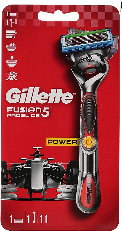 Rasierer mit 1 Ersatzklinge rot - Gillette Fusion ProGlide Power — Bild N1