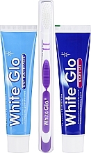 Set - White Glo Night & Day Toothpaste (Zahnpasta 65ml + Zahngel 65ml + Zahnbürste) — Bild N2