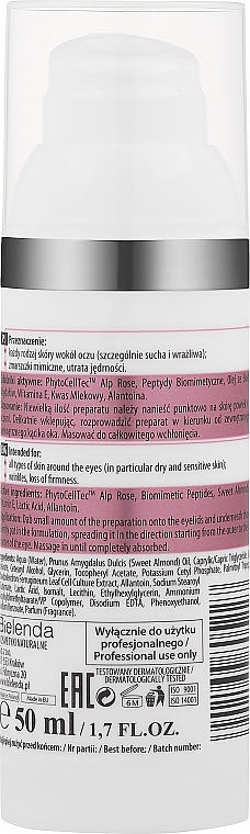 Korrigierende Gesichtsgel-Creme mit Peptiden für die Augenpartie - Bielenda Professional Eye Lift Program Corrective Gel-Cream — Bild N2