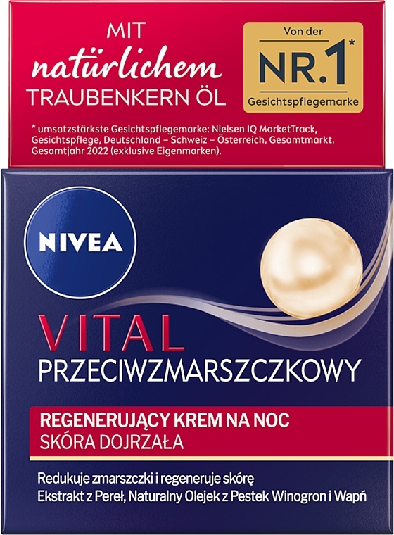 Regenerierende Anti-Falten-Nachtcreme - Nivea Vital Anti-Wrinkle Regenerating Night Cream — Bild N2