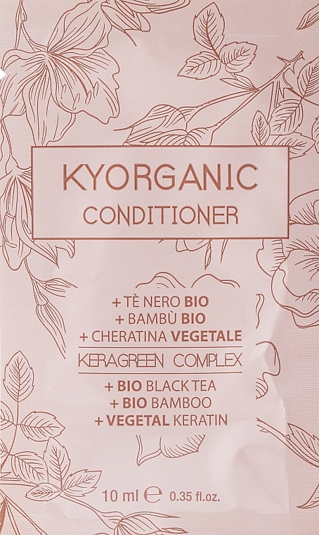 GESCHENK! Bio-Haarspülung Schwarzer Tee, Bambus und Keratin - Kyo Kyorganic Conditioner — Bild N1