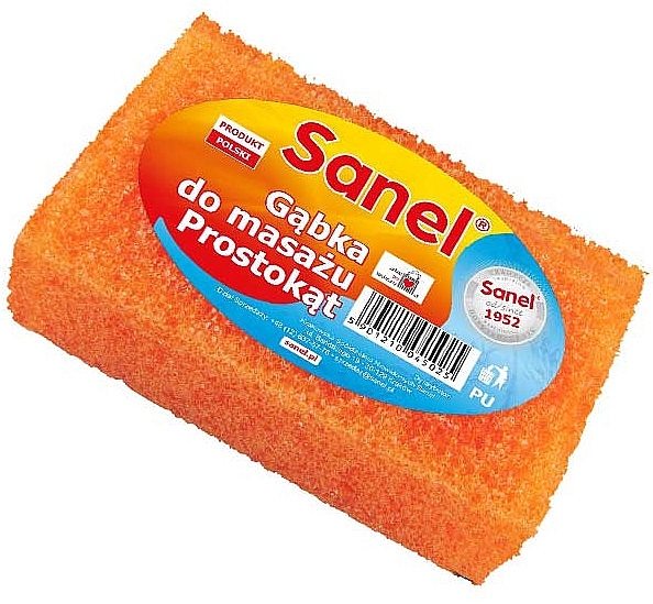 Körpermassageschwamm orange - Sanel Vital Prostokat — Bild N1