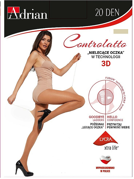 Strumpfhose für Damen Controlatto 3D 20 Den Claro - Adrian — Bild N1