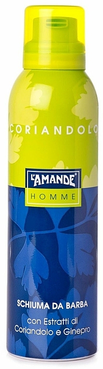 L'Amande Homme Coriandolo - Cremiger Rasierschaum mit Koriander- und Wacholderextrakt — Bild N1