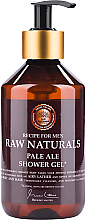 Mildes erfrischendes Duschgel mit Hopferextrakt - Recipe For Men RAW Naturals Pale Ale Shower Gel — Bild N1