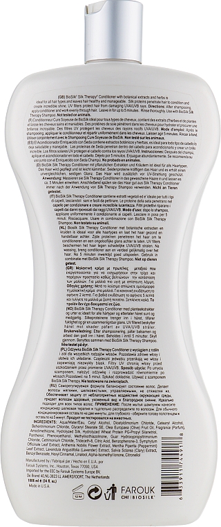 Haarspülung mit pflanzlichen Extrakten und Kräutern - BioSilk Silk Therapy Conditioner — Bild N6