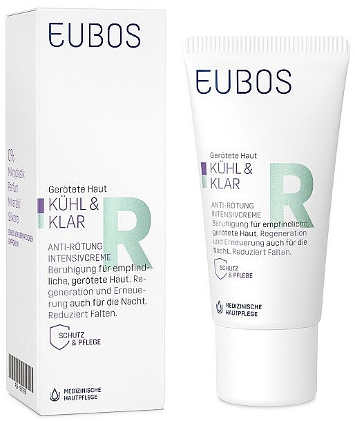 Intensive Nachtcreme gegen Rötungen - Eubos Med Cool & Calm Redness Relieving Intensive Cream — Bild N1