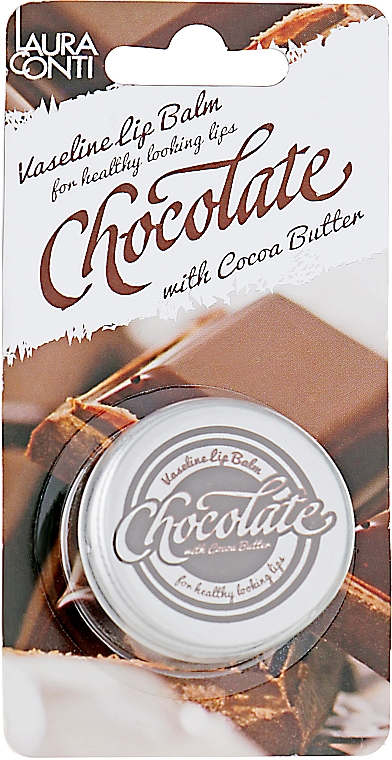 Lippenbalsam Schokolade - Laura Conti Vaseline Lip Balm Chocolate — Bild N1