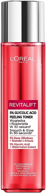 Peeling-Toner mit Glykolsäure für alle Hauttypen - L'Oreal Paris Revitalift — Bild N3