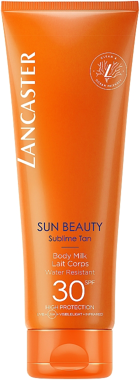 Wasserfeste Körperlotion mit Sonnenschutz - Lancaster Sun Beauty Sublime Tan Body Milk SPF30 — Bild N1