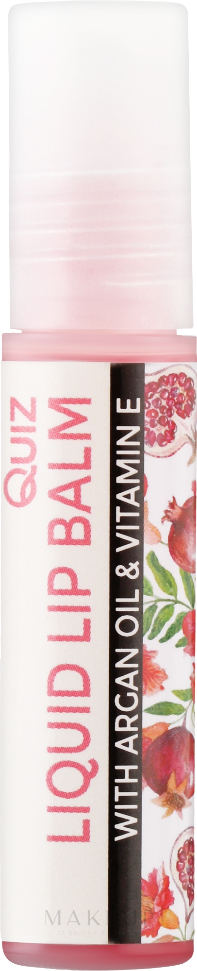 Lippenbalsam mit Arganöl und Vitamin E "Granat" - Quiz Cosmetics Liquid Lip Balm With Argan Oil & Vitamin E — Bild 10 ml