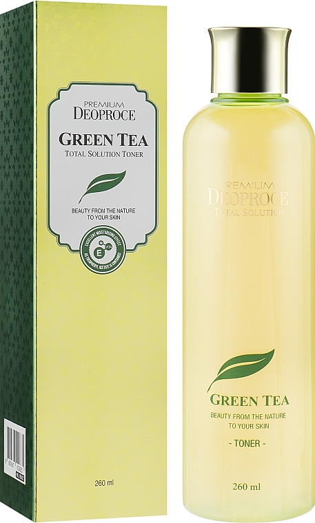 Feuchtigkeitsspendendes Gesichtstonikum mit grünem Tee - Deoproce Premium Greentea Total Solution Toner — Bild N1