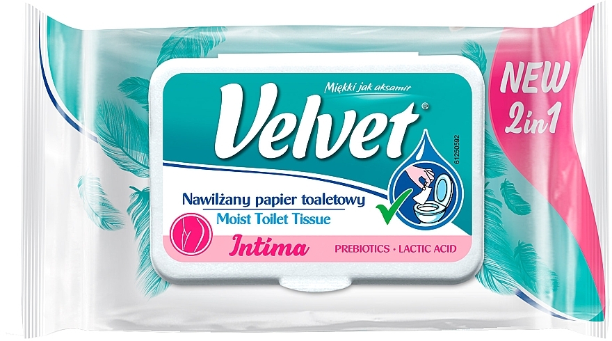 2in1 Intimpflegetücher - Velvet Moist Toilet Tissue Intima	 — Bild N1