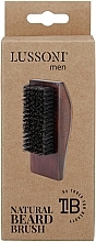 Bartbürste mit natürlichem Wildschweinhaar rechteckig - Lussoni Men Natural Baerd Brush — Bild N3