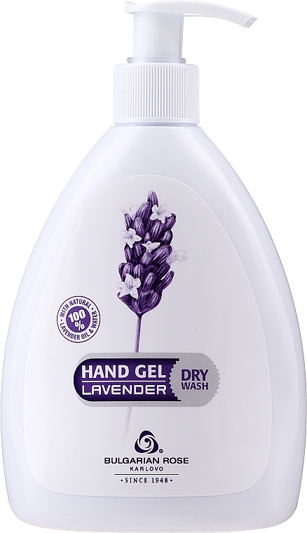 Hand-Desinfektionsgel mit Lavendelextrakt - Bulgarian Rose Dry Wash Lavender Hand Gel
