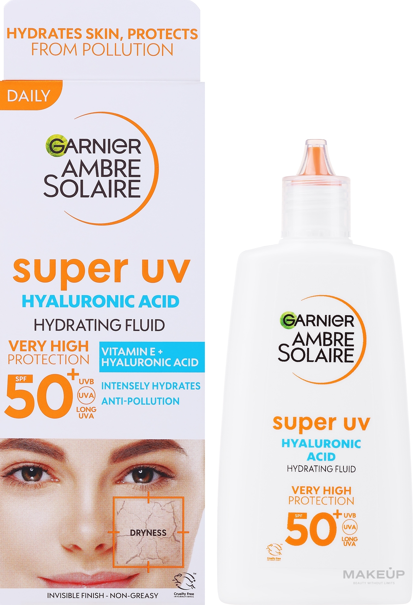 Fluid für das Gesicht - Garnier Ambre Solaire Sensitive Advanced Face UV Face Fluid SPF50+ — Bild 40 ml