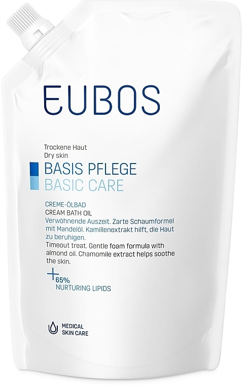 Badeöl-Creme - Eubos Med Basic Skin Care Cream Bath Oil Refill (Refill)  — Bild N1