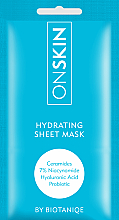 Düfte, Parfümerie und Kosmetik Tuchmaske für das Gesicht - Biotaniqe OnSkin Hydrating Sheet Mask