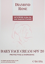 Düfte, Parfümerie und Kosmetik Schützende Tagescreme mit Rosa Alba-Öl und Diamantenstaub LSF 20 - BioFresh Diamond Rose Daily Face Cream SPF20