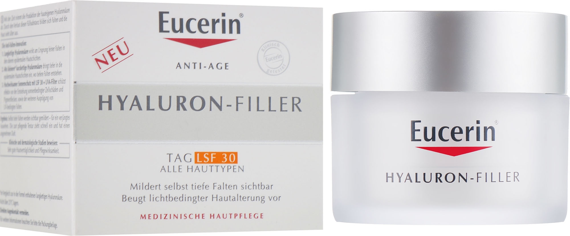 Revitalisierende Tagescreme SPF 30 - Eucerin Hyaluron-filler Cream SPF30 — Bild 50 ml