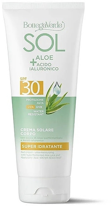 Sonnencreme für den Körper - Bottega Verde Sol Aloe + Hyaluronic Acid Sunscreen SPF30 — Bild N1