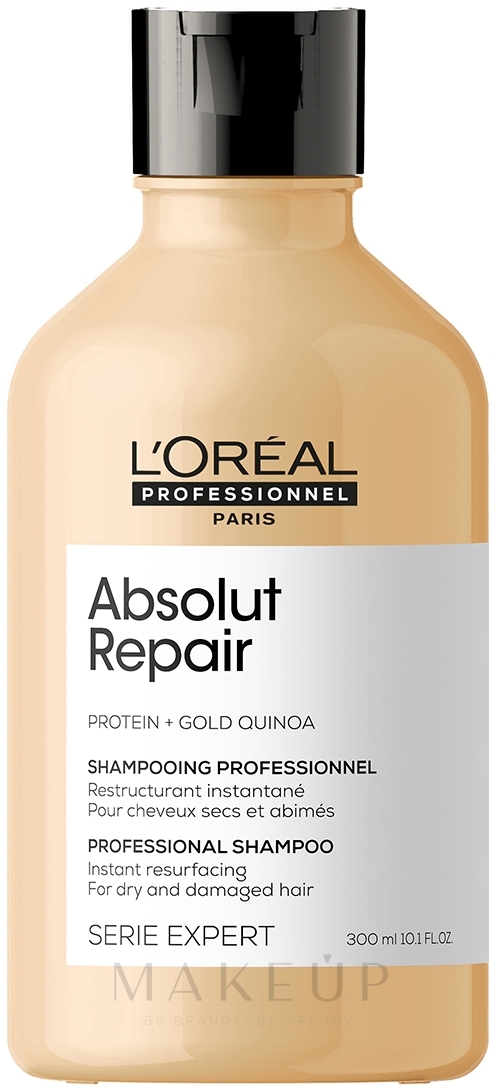 Shampoo für trockenes, strapaziertes Haar - L'Oreal Professionnel Absolut Repair Gold Quinoa +Protein Shampoo — Bild 300 ml NEW
