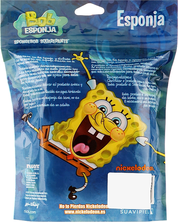 Kinder-Badeschwamm SpongeBob pink - Suavipiel Sponge Bob Bath Sponge — Bild N3