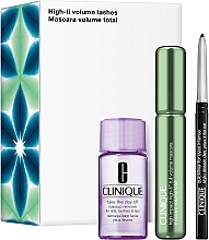 Düfte, Parfümerie und Kosmetik Set - Clinique High-Fi Volume Lashes (Mascara 10ml + Augenstift 0.14g + Make-up Entferner 30ml)