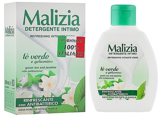 Gel für die Intimhygiene - Malizia Intimate Wash Green Tea and Jasmine — Bild N1
