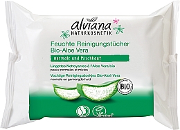 Düfte, Parfümerie und Kosmetik Reinigungstücher mit Aloe Vera 25 St. - Alviana Naturkosmetik Aloe Vera Cleansing Wipes