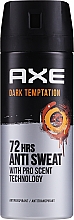 Düfte, Parfümerie und Kosmetik Deospray Antitranspirant - Axe Dark Temptation Dry Deodorant Antitranspirant Spray