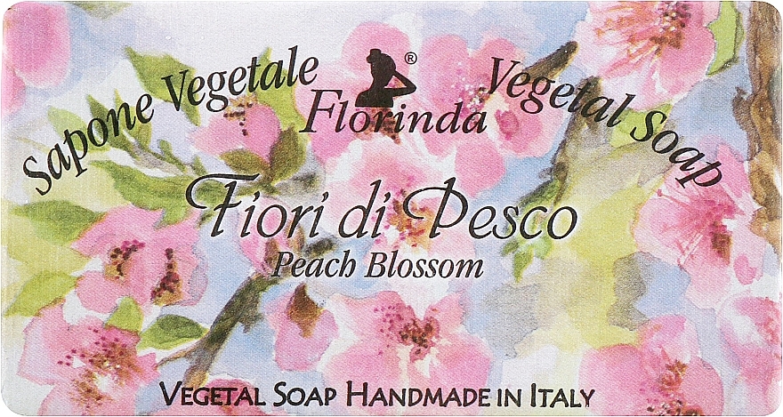 Naturseife Pfirsichblüten - Florinda Sapone Vegetal Soap Peach Blossom — Bild N1