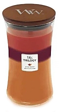 Düfte, Parfümerie und Kosmetik Duftkerze im Glas - WoodWick Hourglass Trilogy Candle Autumn Harvest