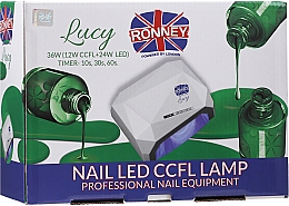 UV-Lampe für Nageldesign CCFL+LED rot - Ronney Profesional Lucy CCFL + LED 36W (12W CCFL+24W LED) — Bild N2