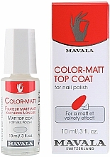 Düfte, Parfümerie und Kosmetik Matter Überlack - Mavala Color-Matt Top Coat