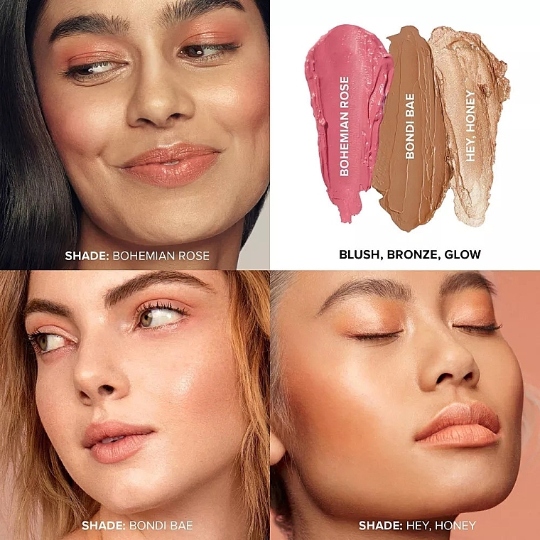 Set - Nudestix Mini Roses & Honey Blush Kit (blush/3x1.8g)	 — Bild N6