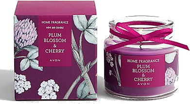 Duftkerze im Glas Pflaumenblüte & Kirsche - Avon Home Fragrance Plum Blossom & Cherry — Bild N1