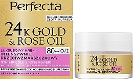 Anti-Falten-Gesichtscreme - Perfecta 24k Gold & Rose Oil Anti-Wrincle Cream 80+  — Bild N2