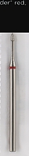 Düfte, Parfümerie und Kosmetik Diamant-Nagelfräser Abgerundeter Zylinder 1,4 mm rot - Head The Beauty Tools