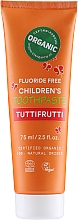 Düfte, Parfümerie und Kosmetik Fluoridfreie Kinderzahnpasta mit fruchtigem Geschmack - Urtekram Childrens Toothpaste Tuttifrutti