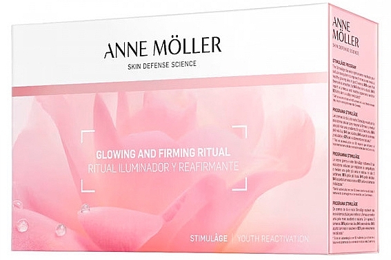 Set - Anne Moller Stimulage Glowing And Firming Ritual (cr/50ml + cr/15ml + ser/5ml + micel/water/60ml) — Bild N1