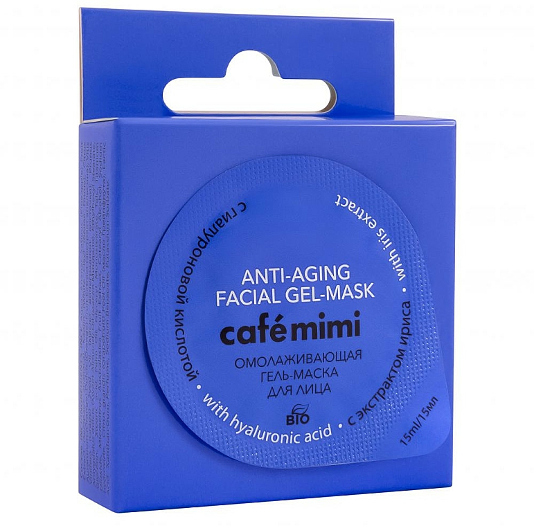 Anti-Aging Gesichtsgel-Maske mit Hy­a­lu­ron­säu­re - Cafe Mimi Anti-aging