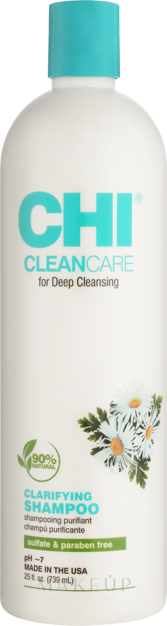 Sulfatfreies tiefenreinigendes Haarshampoo - CHI Clean Care Clarifying Shampoo — Bild 739 ml