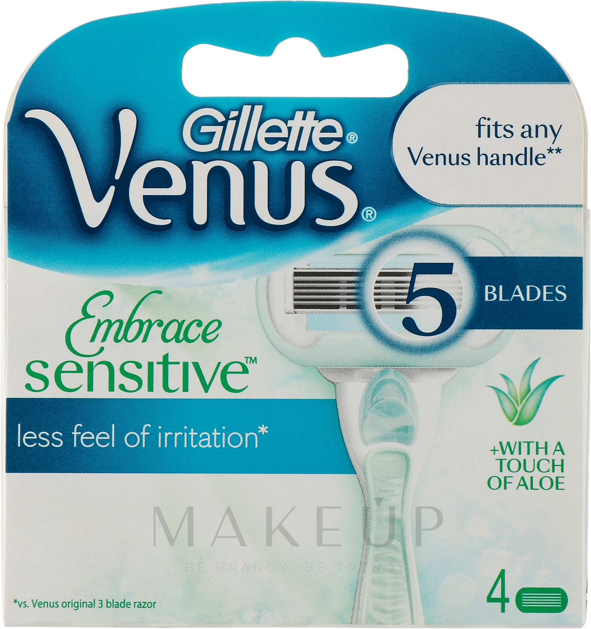 Ersatzklingen 4 St. - Gillette Venus Embrace Sensitive — Bild 4 St.