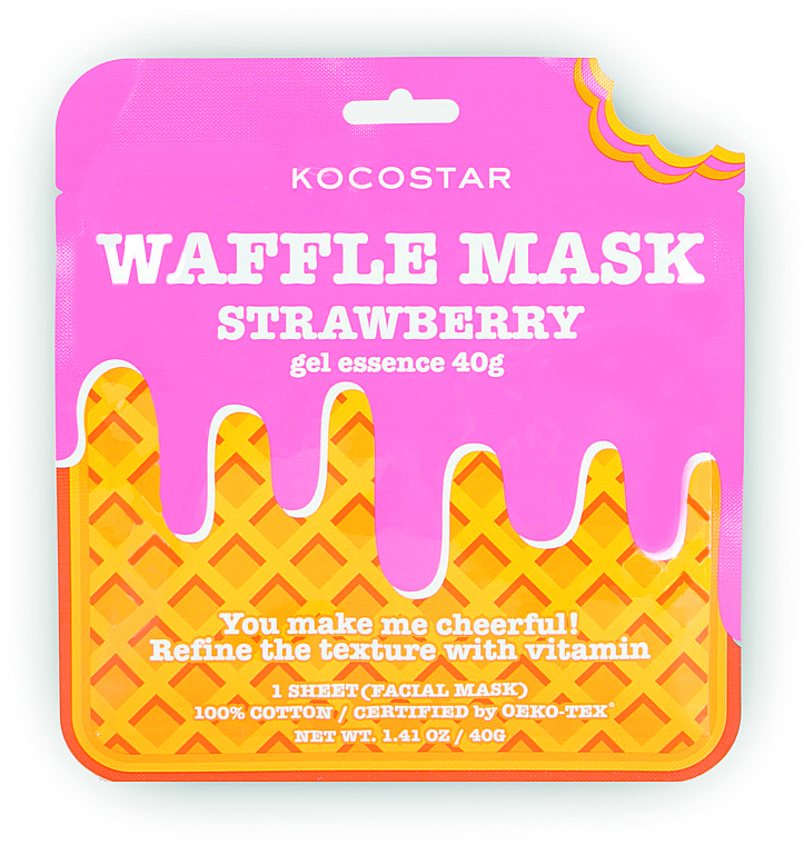 Gesichtspflegeset - Kocostar Waffle Mask Kit 5 (Tuchmasken 5x40g) — Bild N4