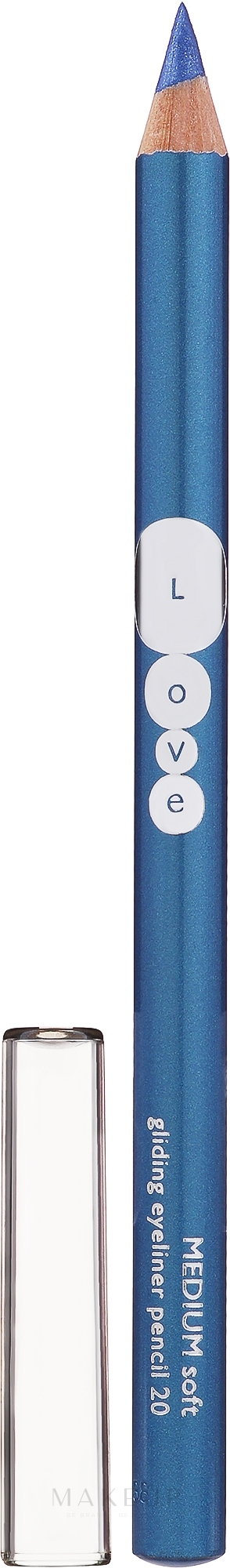 Kajalstift - Kallos Cosmetics Love Gliding Eyeliner Pencil Medium Soft — Bild 20 - Blue