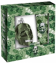 Police To Be Camouflage - Duftset (Eau de Toilette 75ml + Duschgel 100ml) — Bild N1
