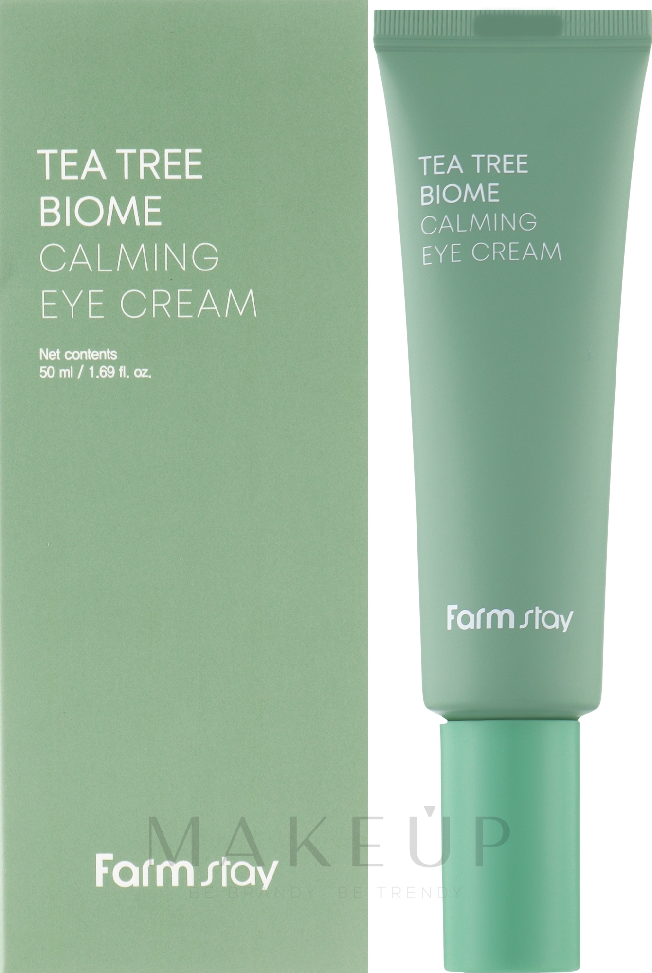 Beruhigende Augencreme mit grünem Tee - FarmStay Tea Tree Biome Calming Eye Cream — Bild 50 ml